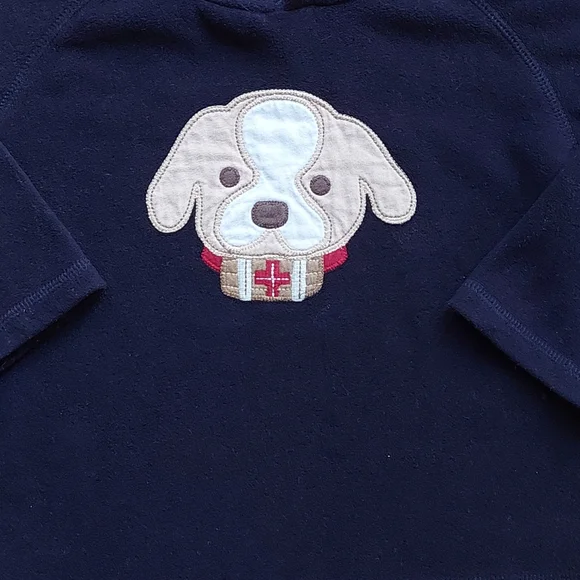 2010 FLEECE (v)guc Gymboree fleece dog hoodie 4T-5T - Picture 8 of 10